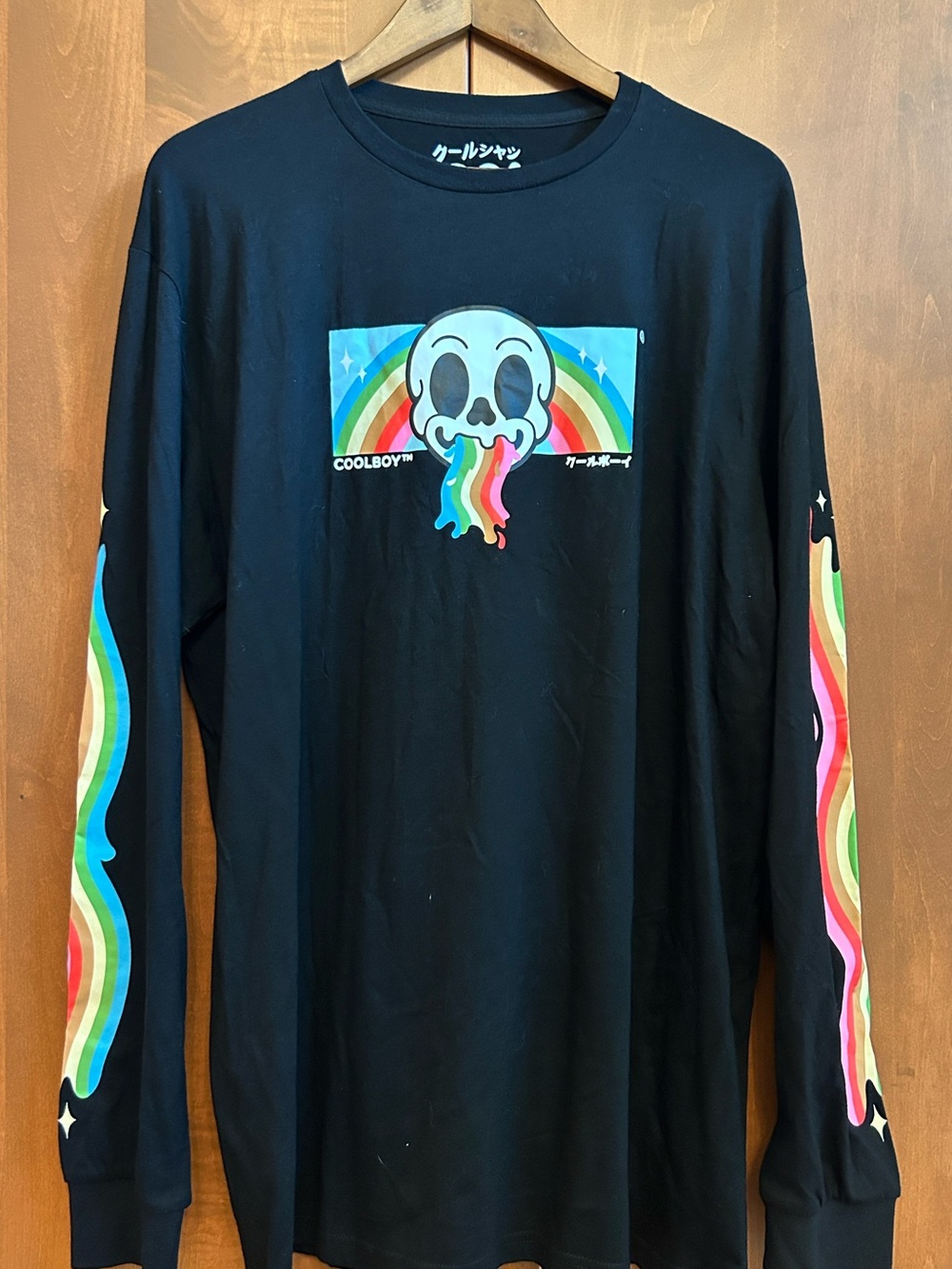 Coolboy Cool Shirtz XXL skull rainbow graphic tee